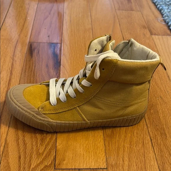 Zara Yellow High Top Sneakers - Picture 4 of 6
